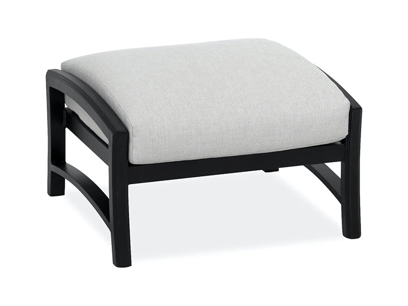 Lodge Aged Bronze Aluminium พร้อมหมอนอิง Patio Ottoman