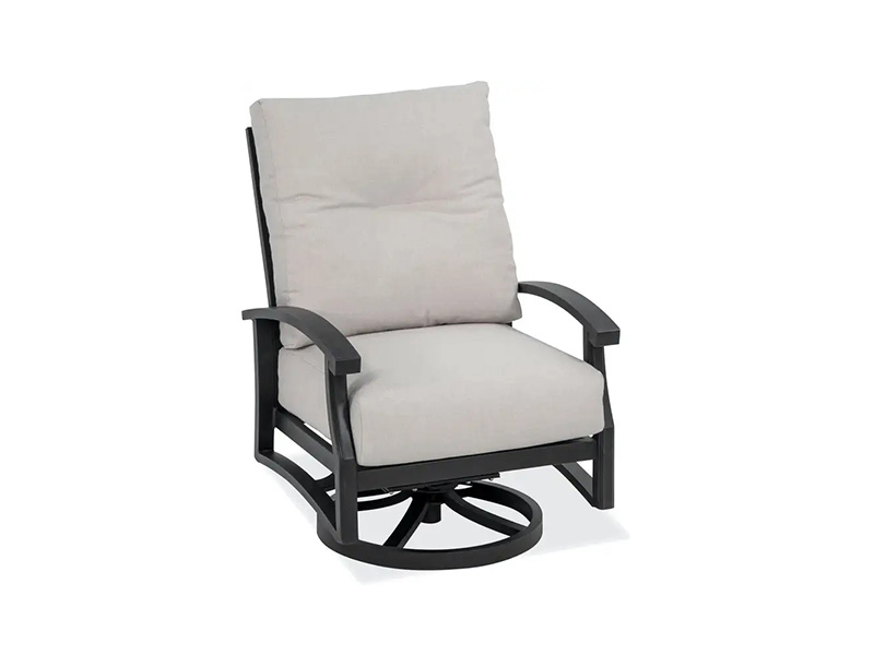Lodge Aged Bronze Aluminium พร้อมเบาะรองนั่งเก้าอี้หมุนได้