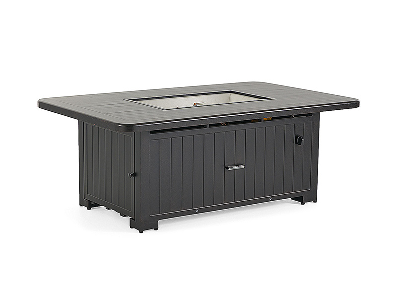 ลานอลูมิเนียม Solstice 58X36 นิ้ว โต๊ะไม้ระแนงหลุมไฟ