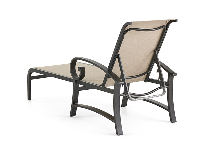 Solstice Aluminium พร้อมลาน Sling Chaise Lounge