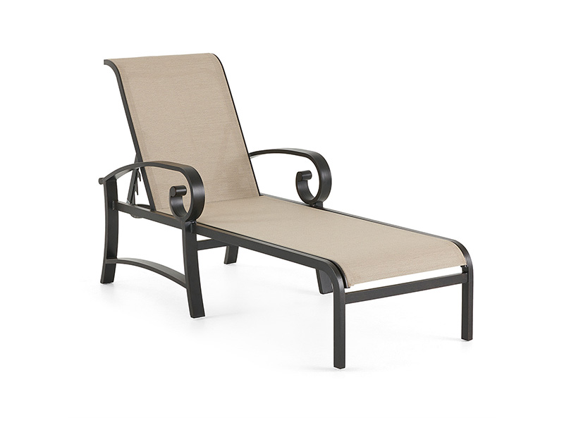 Solstice Aluminium พร้อมลาน Sling Chaise Lounge