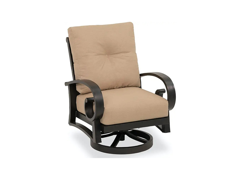 Solstice Aged Bronze Aluminium พร้อมเบาะรองนั่งเก้าอี้หมุนได้