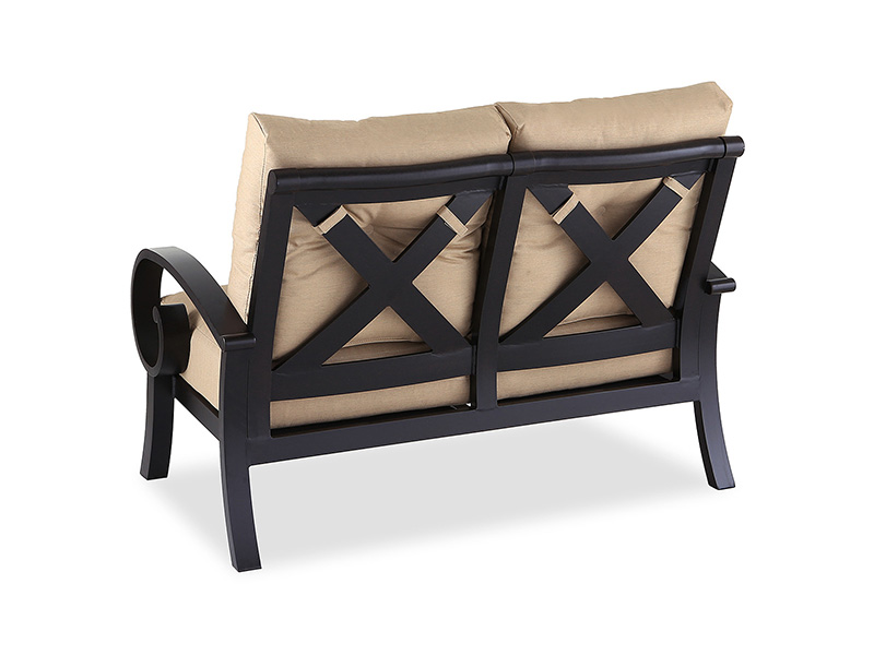 Solstice Aged Bronze Aluminium พร้อมหมอนอิง Patio Loveseat