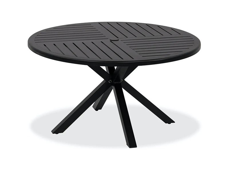 Solstice Aged Bronze Aluminium 52 นิ้ว โต๊ะรับประทานอาหารลานบ้านทรงกลม