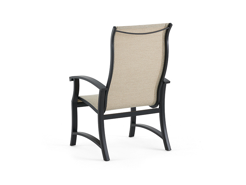 Lodge Aged Bronze Aluminium พร้อมเก้าอี้ทานอาหารแบบมีสลิง